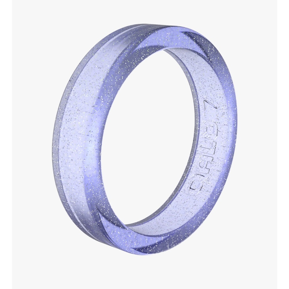 Qalo Lavender Jelly Glitter Ring